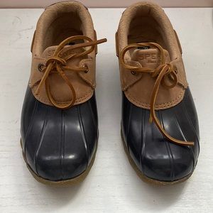 Womens  Saltwater Eye Leather Duck Boots